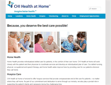 Tablet Screenshot of chihealthconnectathome.com